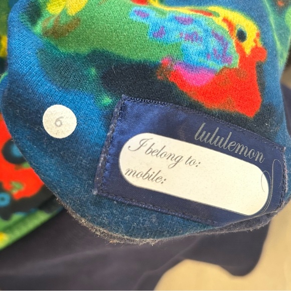 LULULEMON RARE Vintage Scuba Hoodie Full Zip Size 6 Multicolor - Picture 9 of 12